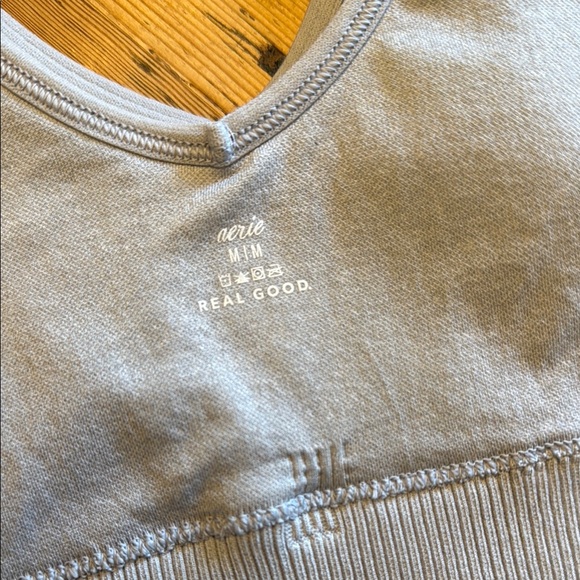 Aerie Black and Gray Ribbed Bralette Set - Picture 7 of 7